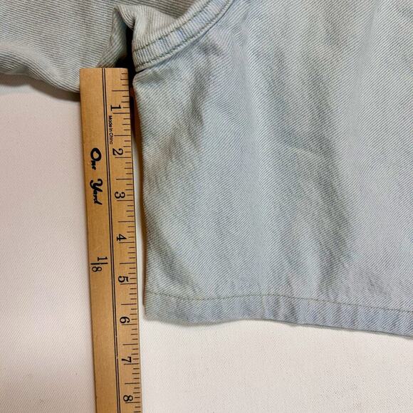 Normcore High Rise Wrangler 6" Inseam Light Wash Jort Style 34" Waist - Picture 3 of 6